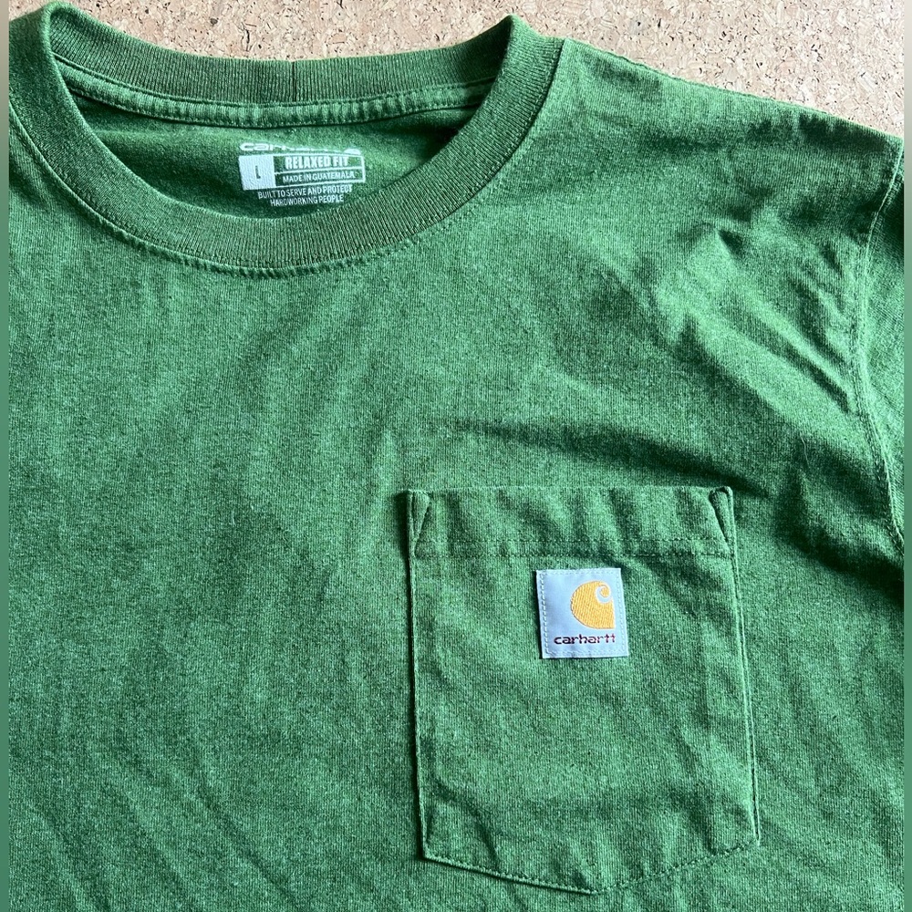 Carhartt men’s long sleeve pocket t size large - Picture 2 of 5